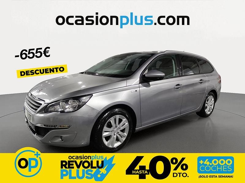 Usado Peugeot 308 Style 130 CV (95 kW) 2017 Gris Familiar