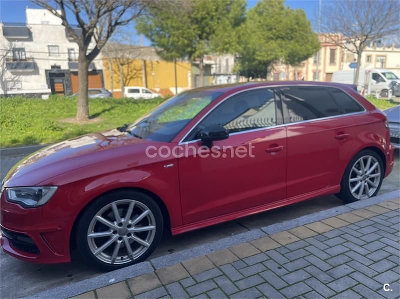 Usado Audi A3 S-Line 184 CV (135 kW) 2017 Rojo Berlina
