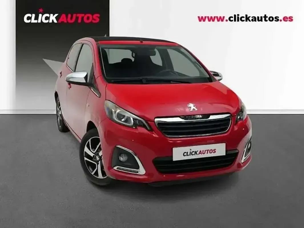 Usado Peugeot 108 Allure 72 CV (52 kW) 2021 Rojo Utilitario