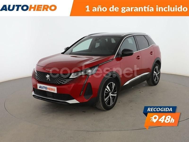 Rojo Usado 2021 Peugeot 3008 GT SUV | 20.199 € (Precio justo) - Imagen 1/3