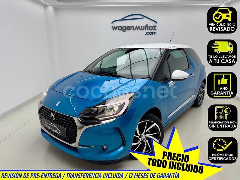 Azul Usado 2017 DS Automobiles DS3 Style Berlina | 10.900 € (Precio justo) - Imagen 1/4