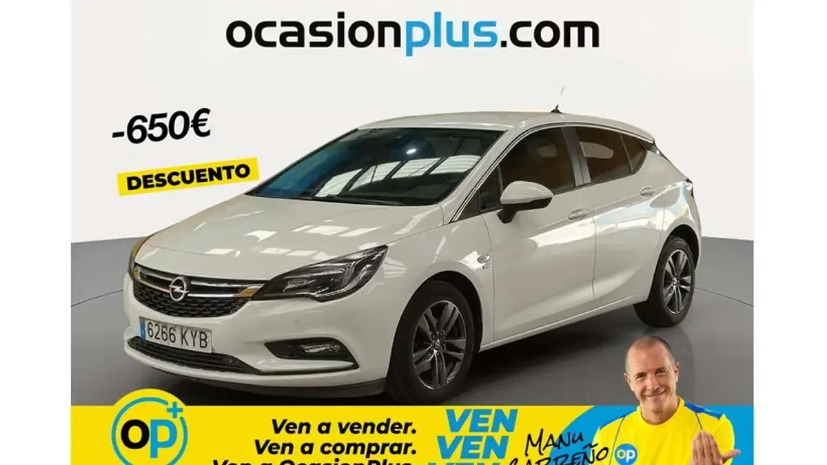Brugt Opel Astra S 110 HK (80 kW) 2019 Hvid Hatchback