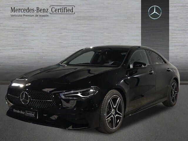 Negro Usado 2024 Mercedes CLA200 AMG line Berlina | 38.995 € (Precio justo) - Imagen 1/4