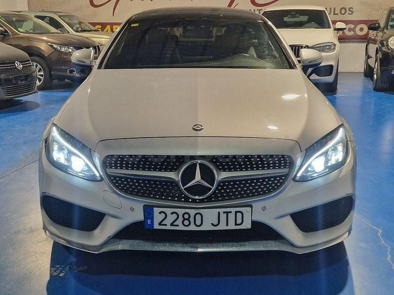 Usado Mercedes C250 AMG line 204 CV (150 kW) 2016 Gris / plata Coupe