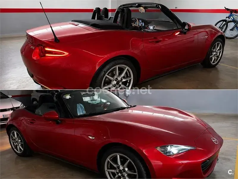 Usado Mazda MX5 Style 131 CV (96 kW) 2016 Rojo Descapotable