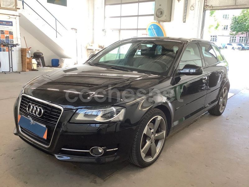 Negro Usado 2012 Audi A3 Sportback Ambition Berlina | 13.500 € (Un poco caro) - Imagen 1/4