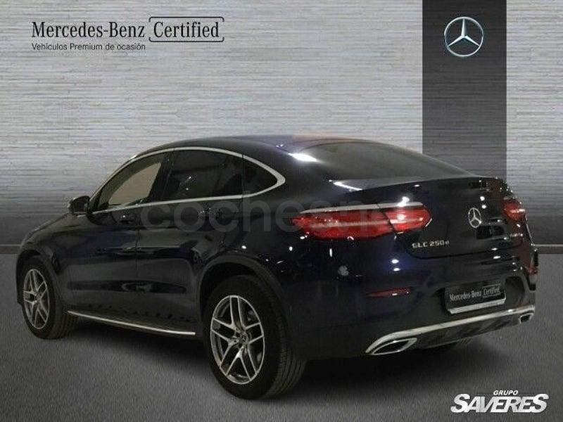 Usado Mercedes GLC250 204 CV (150 kW) 2018 Azul Coupe