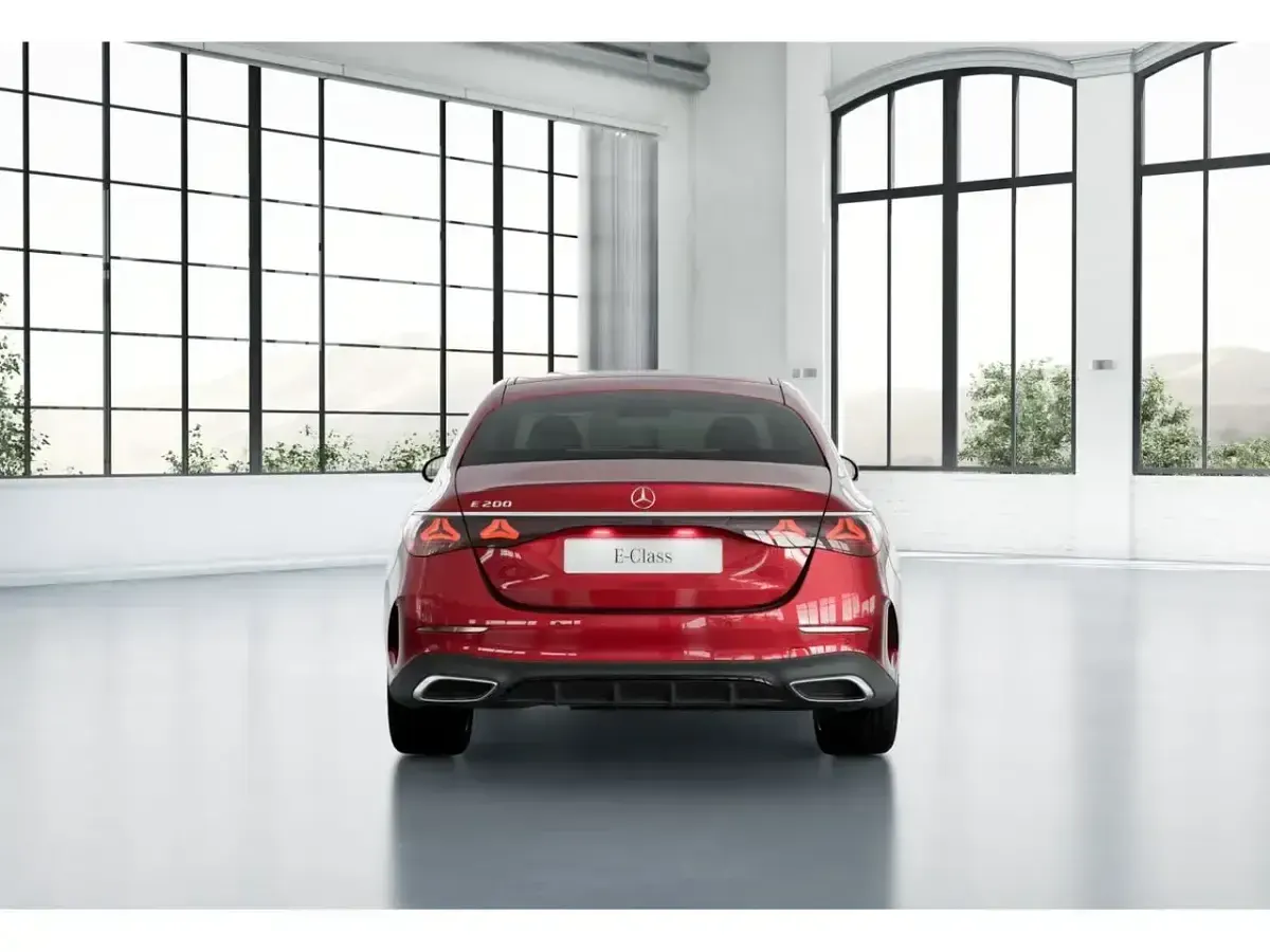 Uusi Mercedes E200 204 HP (150 kW) 2025 Punainen Sedan