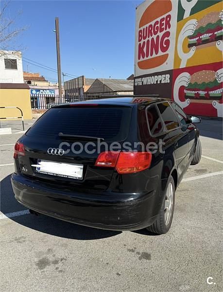 Usado Audi A3 Ambition 125 CV (91 kW) 2008 Negro Utilitario