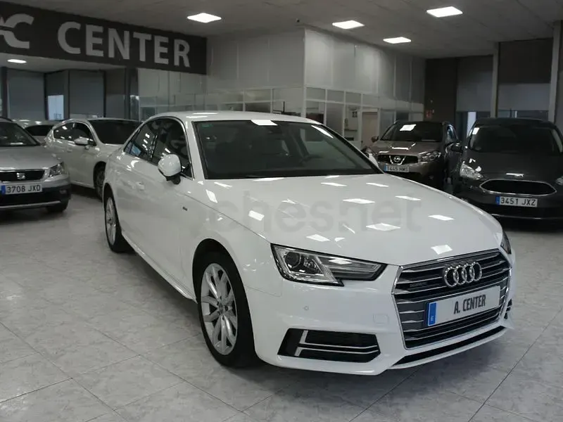 Usado Audi A4 S-Line 150 CV (110 kW) 2017 Blanco Berlina
