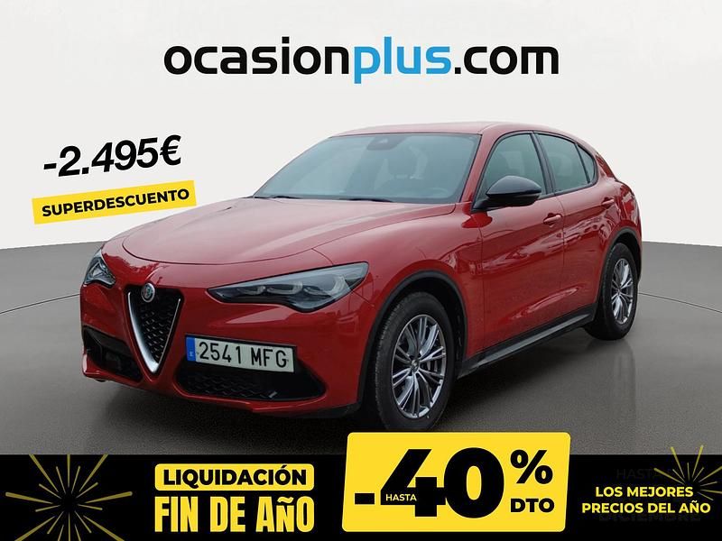 Rojo Usado 2023 Alfa Romeo Stelvio Super SUV | 26.190 € (Precio justo) - Imagen 1/4