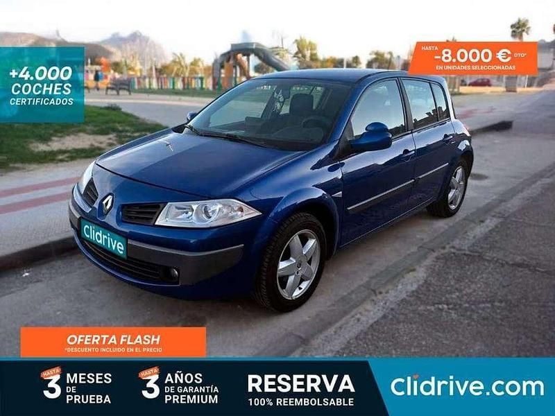 Usado Renault Mégane II Authentique 100 CV (73 kW) 2007 Azul Berlina