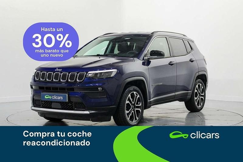 Azul Usado 2021 Jeep Compass Limited SUV | 18.590 € (Buen precio) - Imagen 1/4