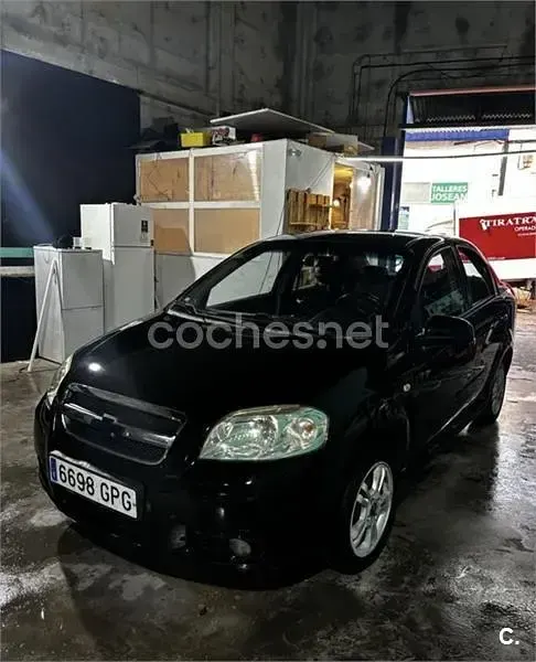 Usado Chevrolet Aveo LT 94 CV (69 kW) 2009 Negro Berlina