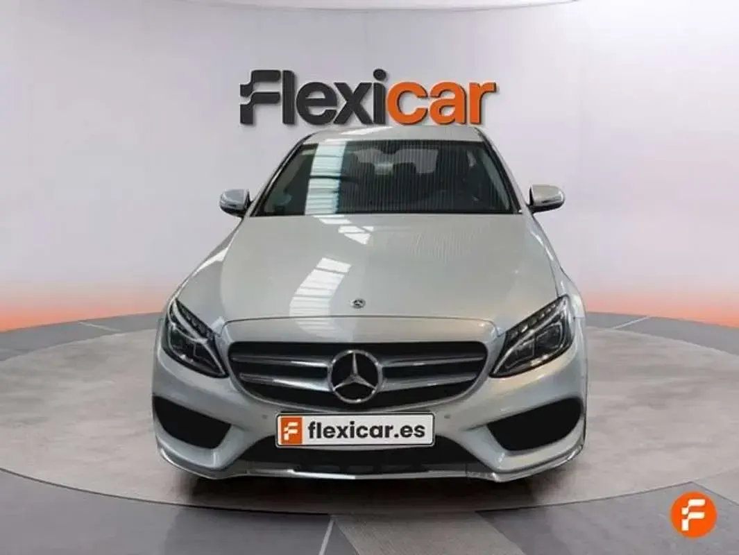 Usado Mercedes C220 AMG line 170 CV (125 kW) 2017 Gris Berlina