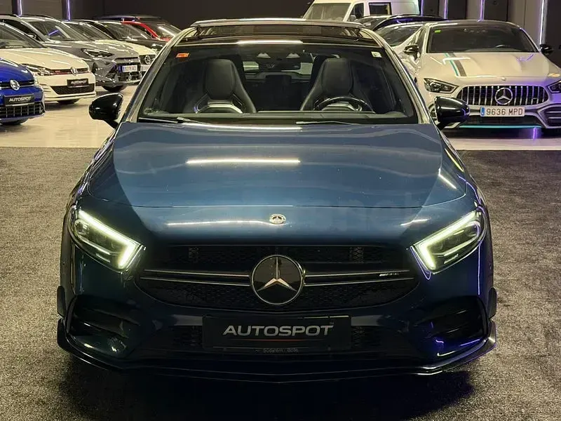 Usado Mercedes A35 AMG 306 CV (225 kW) 2019 Azul Berlina