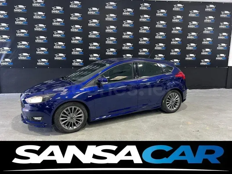 Usado Ford Focus ST-Line 125 CV (91 kW) 2017 Azul Berlina