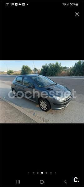 Usado Peugeot 206 70 CV (51 kW) 2006 Gris / plata Berlina