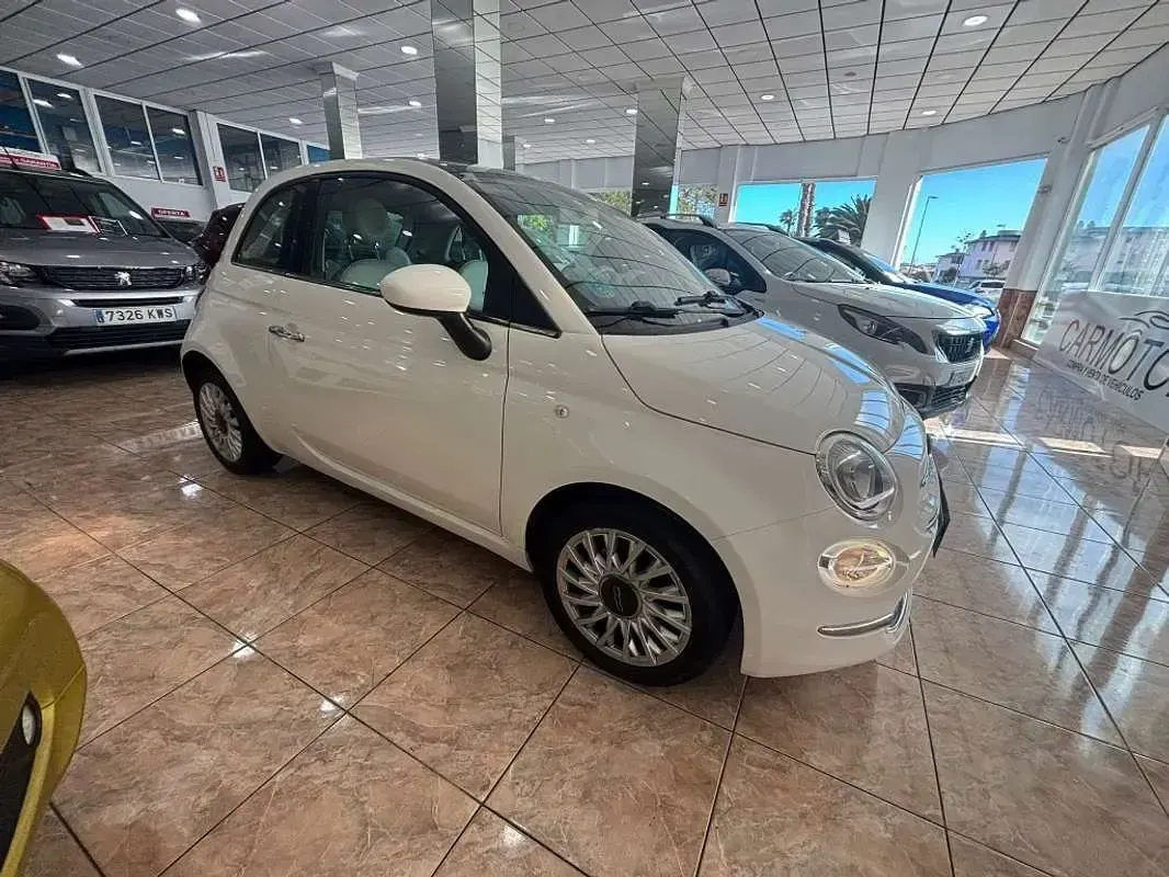 Usado Fiat 500 Lounge 69 CV (50 kW) 2019 Blanco Utilitario