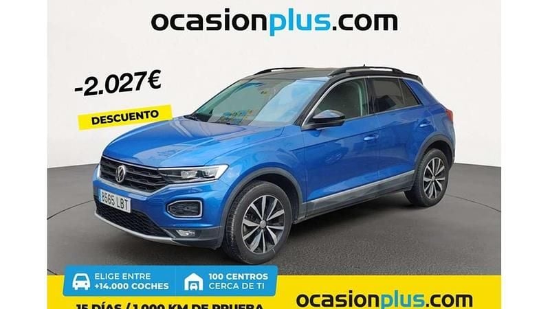 Azul Usado 2019 VW T-Roc Advance SUV | 20.273 € (Buen precio) - Imagen 1/4