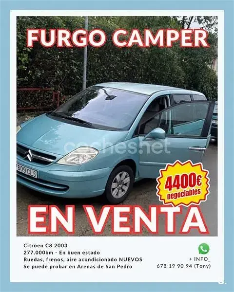 Usado Citroën C8 109 CV (80 kW) 2003 Azul Monovolumen