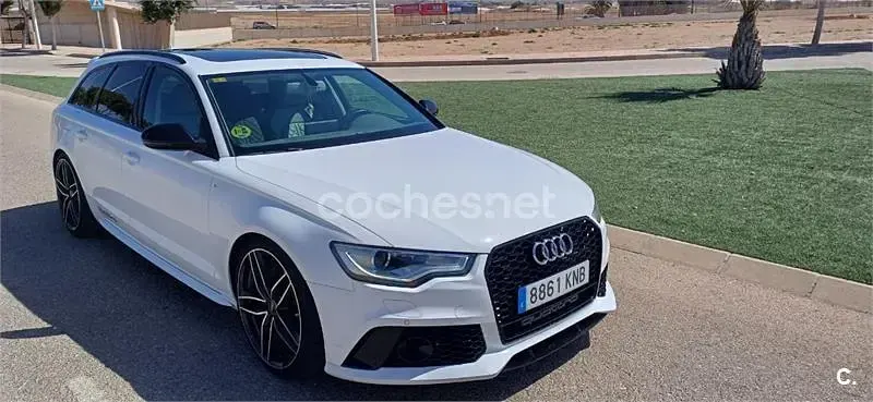 Usado Audi A6 S-Line 245 CV (180 kW) 2013 Blanco Familiar