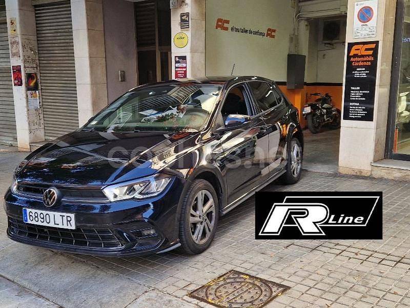 Negro Usado 2022 VW Polo R-line Berlina | 17.490 € (Precio justo) - Imagen 1/4