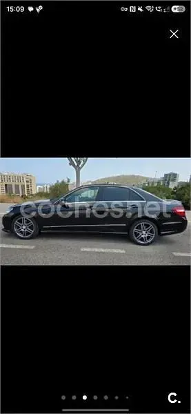 Usado Mercedes E220 Avantgarde 170 CV (125 kW) 2012 Negro Berlina