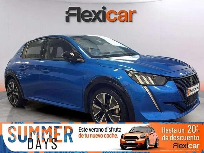 Azul Usado 2021 Peugeot e-208 GT Utilitario | 15.990 € (Super precio) - Imagen 1/4