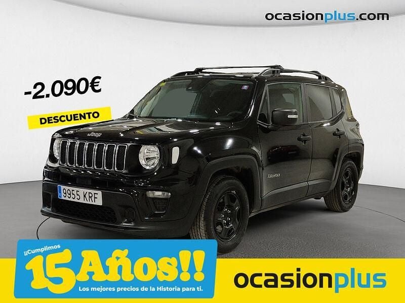 Negro Usado 2018 Jeep Renegade Sport SUV | 12.590 € (Precio justo) - Imagen 1/4