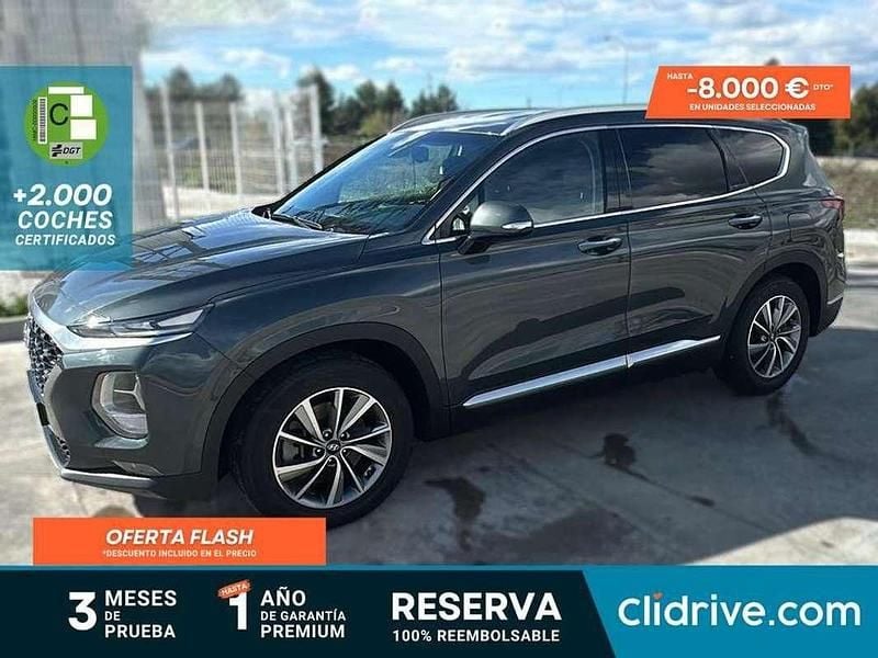 Negro Usado 2020 Hyundai Santa Fe SUV | 25.890 € (Precio justo) - Imagen 1/3