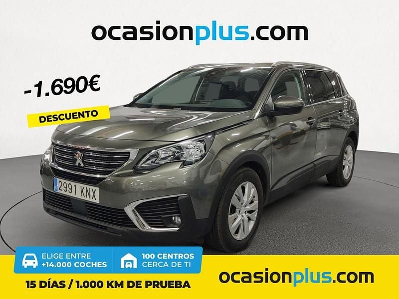 Gris Usado 2018 Peugeot 5008 Active Monovolumen | 18.600 € (Precio justo) - Imagen 1/4