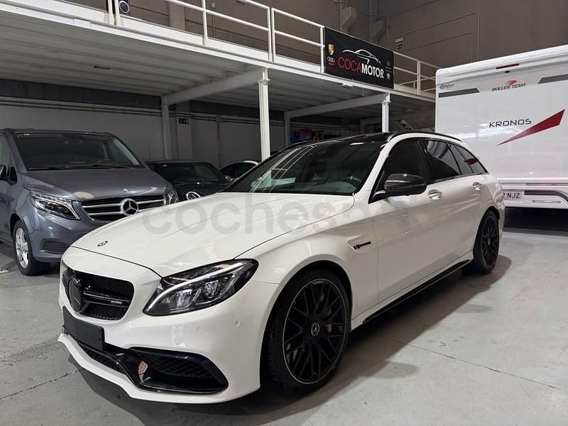 Usado Mercedes C63S AMG 510 CV (375 kW) 2016 Blanco Familiar