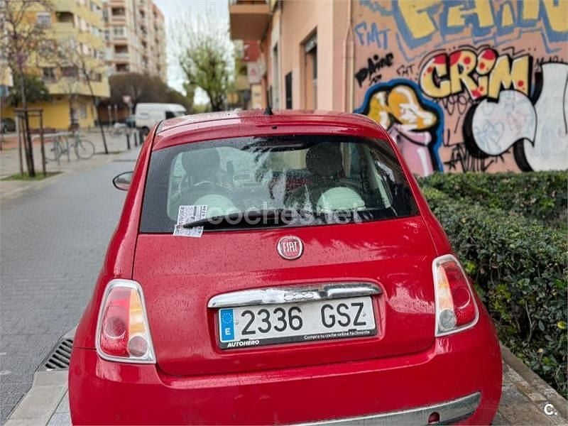 Usado Fiat 500 Lounge 69 CV (50 kW) 2010 Rojo Berlina