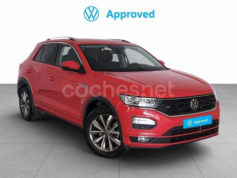 Rojo Usado 2021 VW T-Roc Advance SUV | 22.890 € (Precio justo) - Imagen 1/4