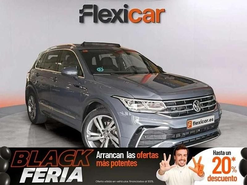 Gris Usado 2021 VW Tiguan R-line SUV | 26.790 € (Precio justo) - Imagen 1/4
