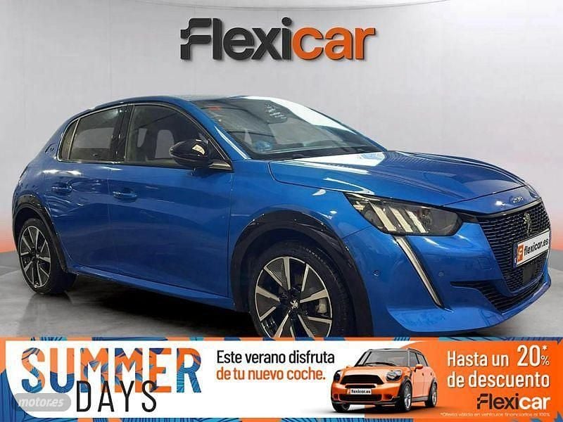 Azul Usado 2021 Peugeot e-208 GT Utilitario | 17.990 € (Precio justo) - Imagen 1/4