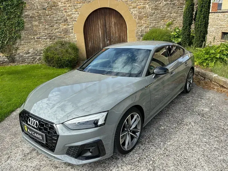 Usado Audi A5 Sportback S-Line 163 CV (119 kW) 2021 Gris / plata Utilitario