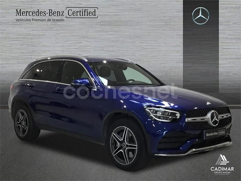Usado Mercedes GLC300e AMG line 306 CV (225 kW) 2020 Azul SUV