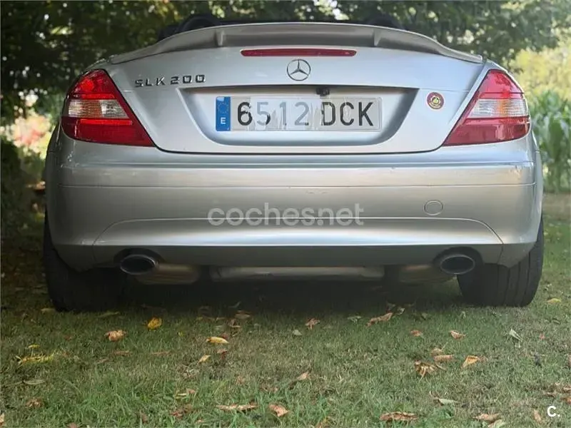 Usado Mercedes SLK200 163 CV (119 kW) 2004 Gris / plata Descapotable