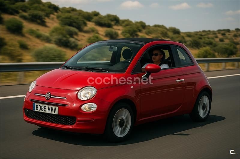 Rojo Usado 2015 Fiat 500C Lounge Descapotable | 8700 € (Buen precio) - Imagen 1/3