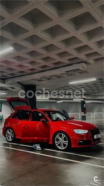 Rojo Usado 2015 Audi A3 S-Line Berlina | 18.000 € (Caro) - Imagen 1/4