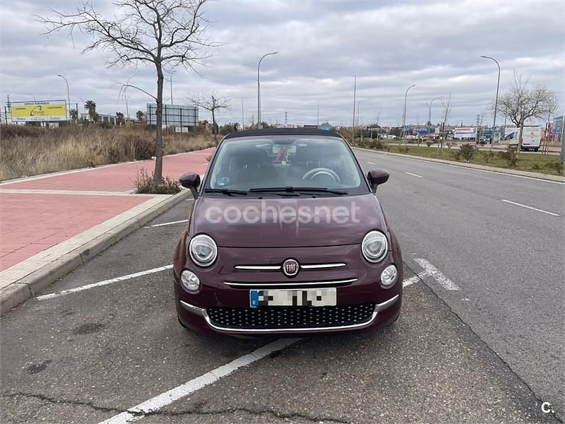 Usado Fiat 500C Dolcevita 70 CV (51 kW) 2021 Granate Descapotable