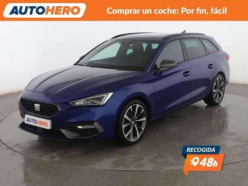 Usado Seat Leon FR 150 CV (110 kW) 2021 Azul Familiar