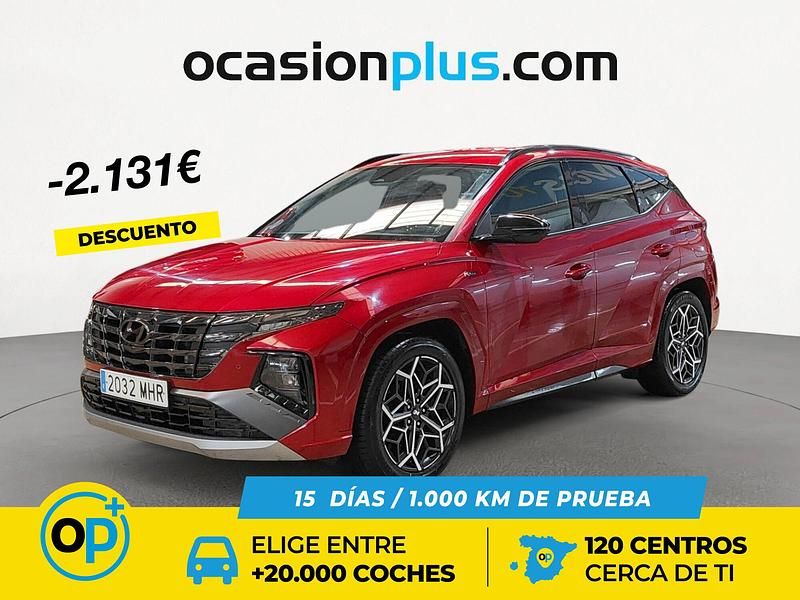 Rojo Usado 2023 Hyundai Tucson N Line SUV | 23.450 € (Un poco caro) - Imagen 1/4