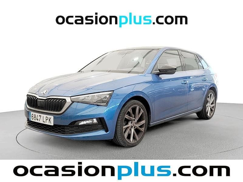 Usado Skoda Scala Sport 150 CV (110 kW) 2021 Azul Utilitario
