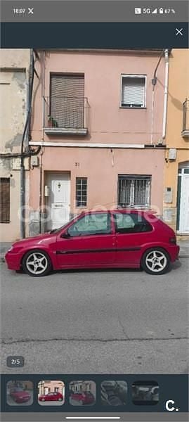 Usado Citroën Saxo 90 CV (66 kW) 1998 Rojo Utilitario