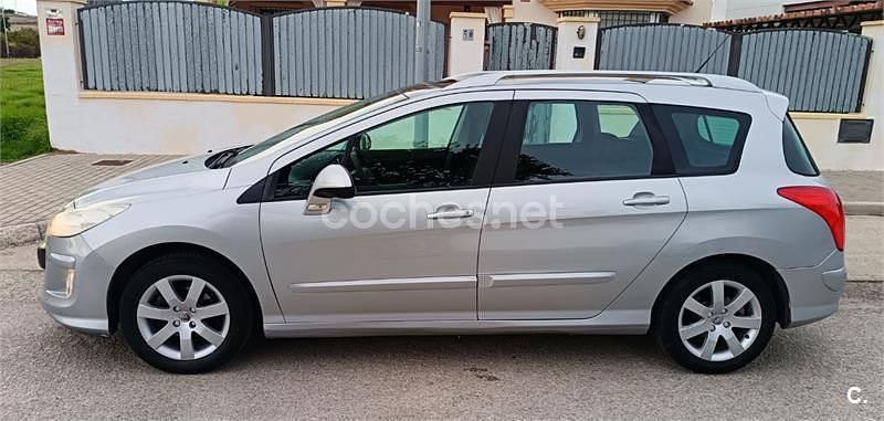 Usado Peugeot 308 SW Sport 120 CV (88 kW) 2009 Gris / plata Familiar