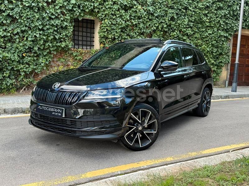 Negro Usado 2022 Skoda Karoq SportLine SUV | 27.490 € (Un poco caro) - Imagen 1/4