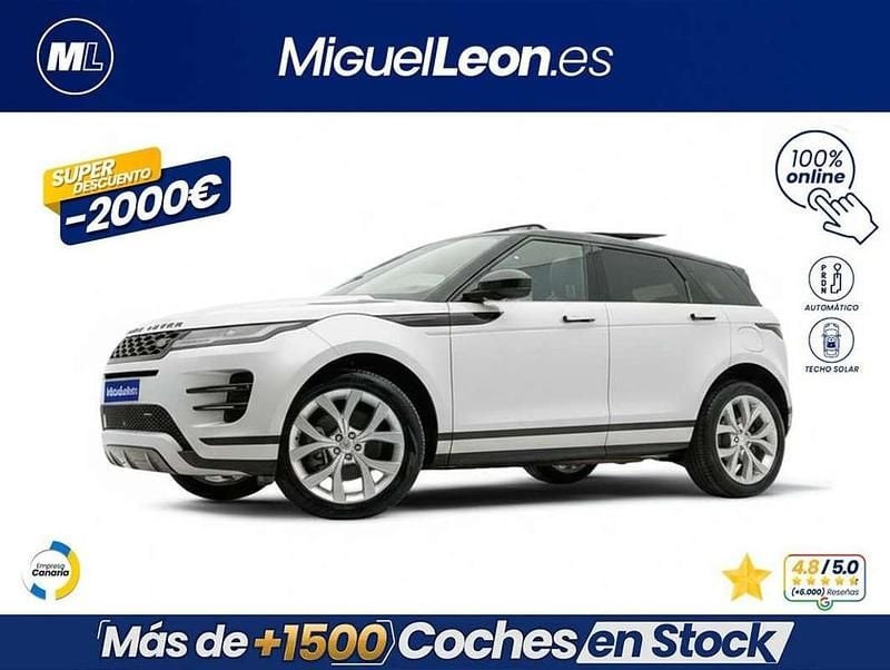 Blanco Usado 2022 Land Rover Range Rover evoque HSE SUV | 27.985 € (Buen precio) - Imagen 1/3
